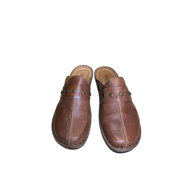 Josef Seibel Women's Mule Clogs Brown Studded Slip-On Size 9 US. EUC - Picture 3 of 8
